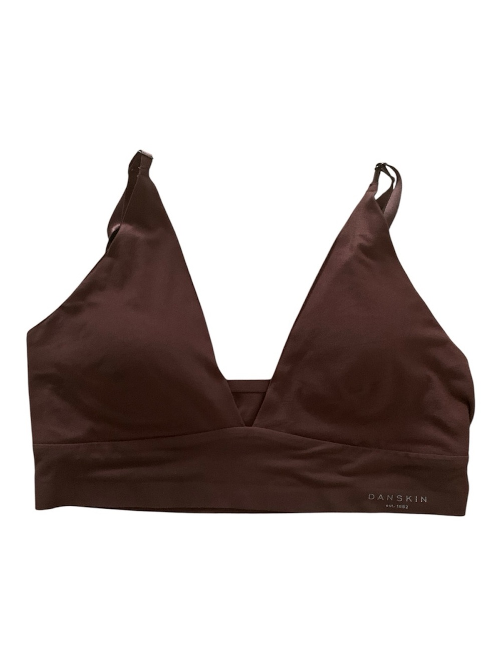 Danskin Deep Brown soft V-Neck Bralette